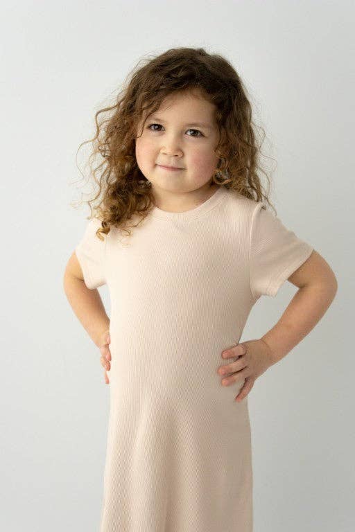 'Hope' Girl Ribbed T-Shirt Dress