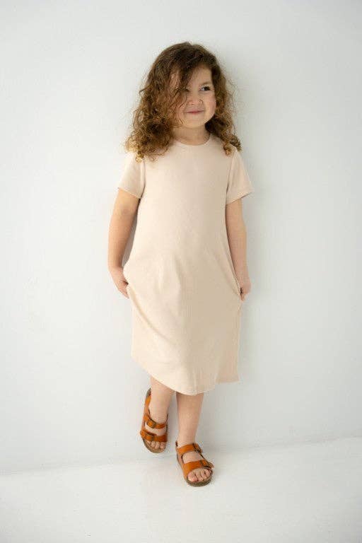 'Hope' Girl Ribbed T-Shirt Dress