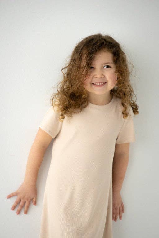 'Hope' Girl Ribbed T-Shirt Dress