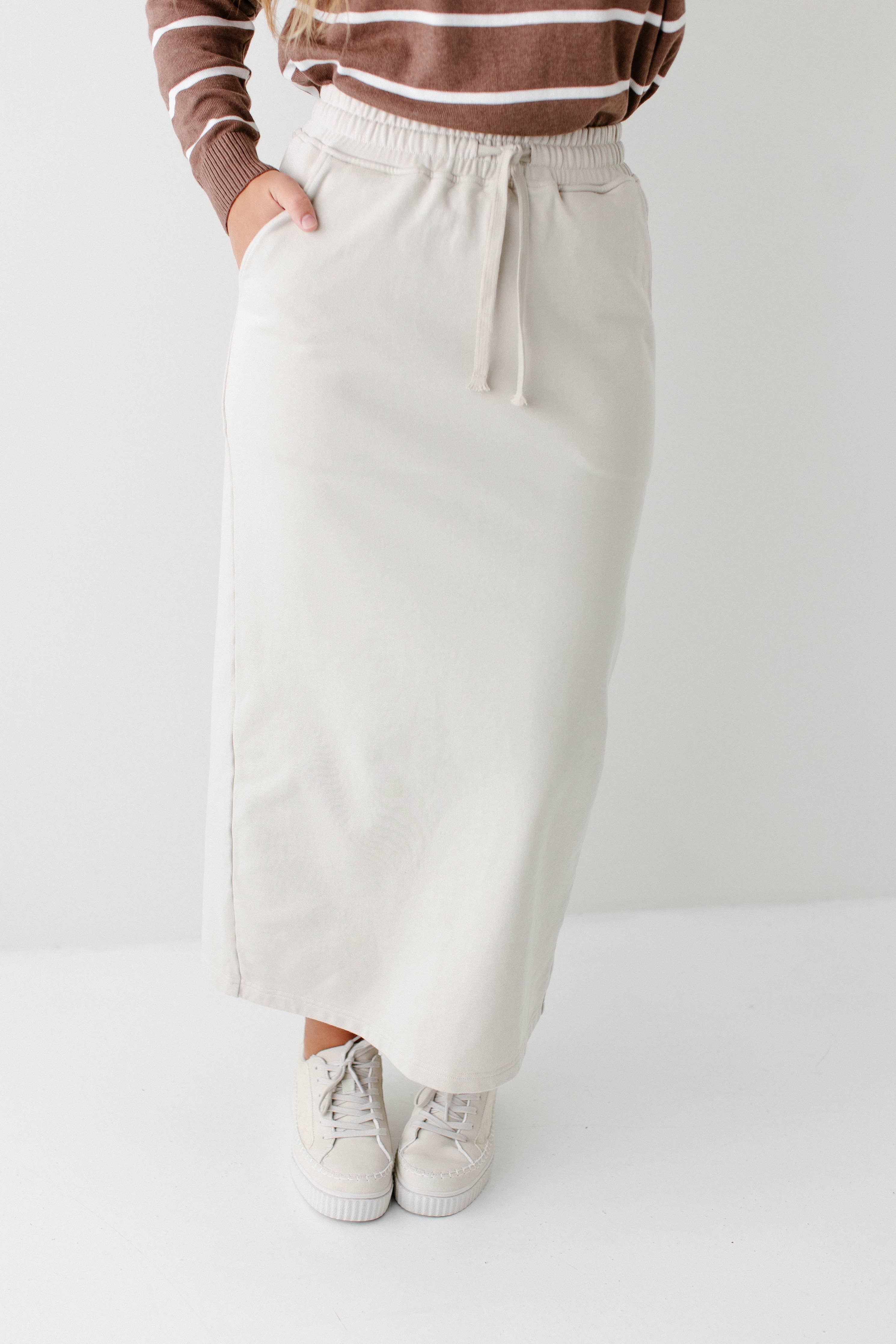 'Megan' Maxi Sweatshirt Skirt
