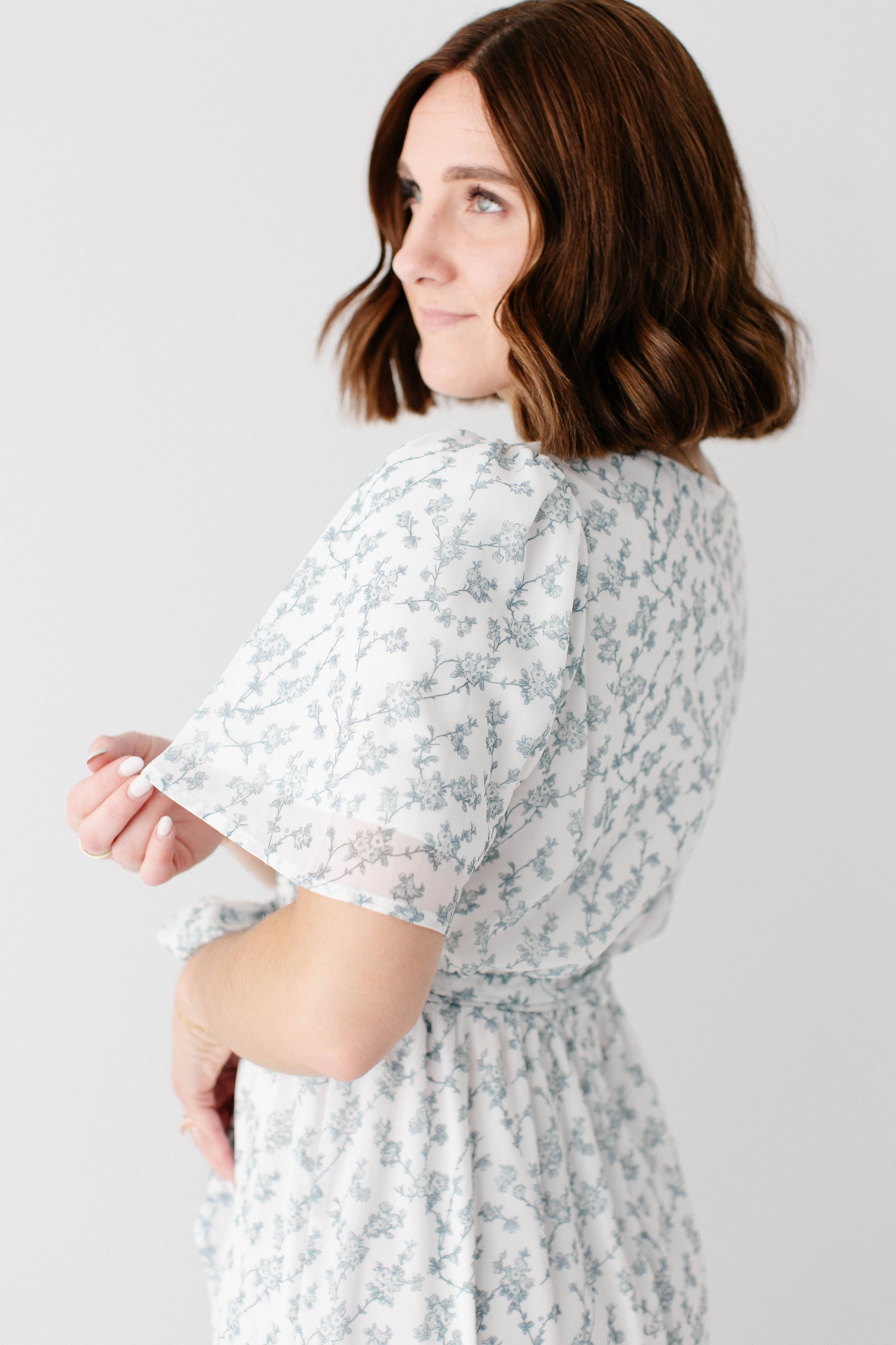 'Esther' Floral Print Maxi Dress