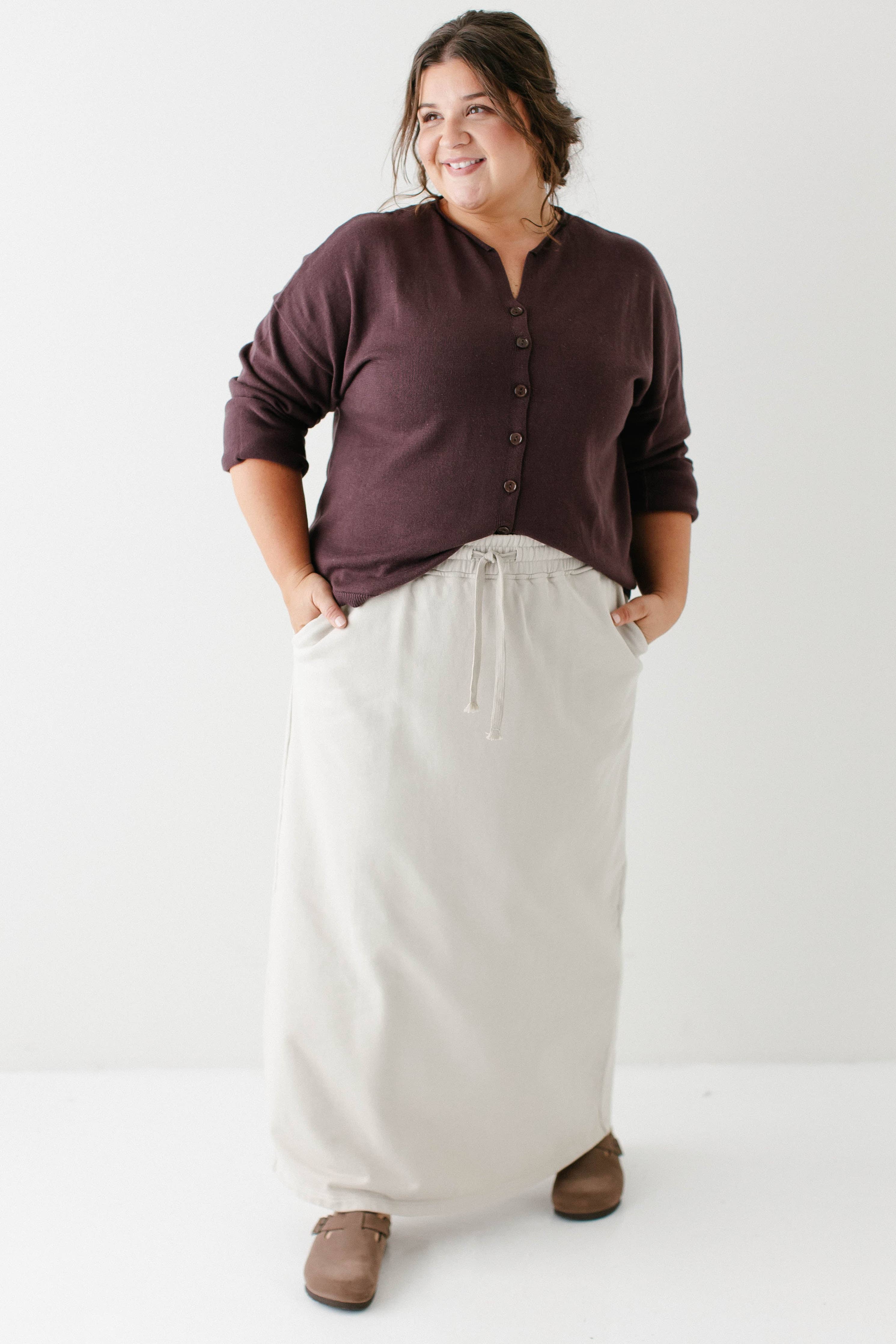 'Megan' Maxi Sweatshirt Skirt