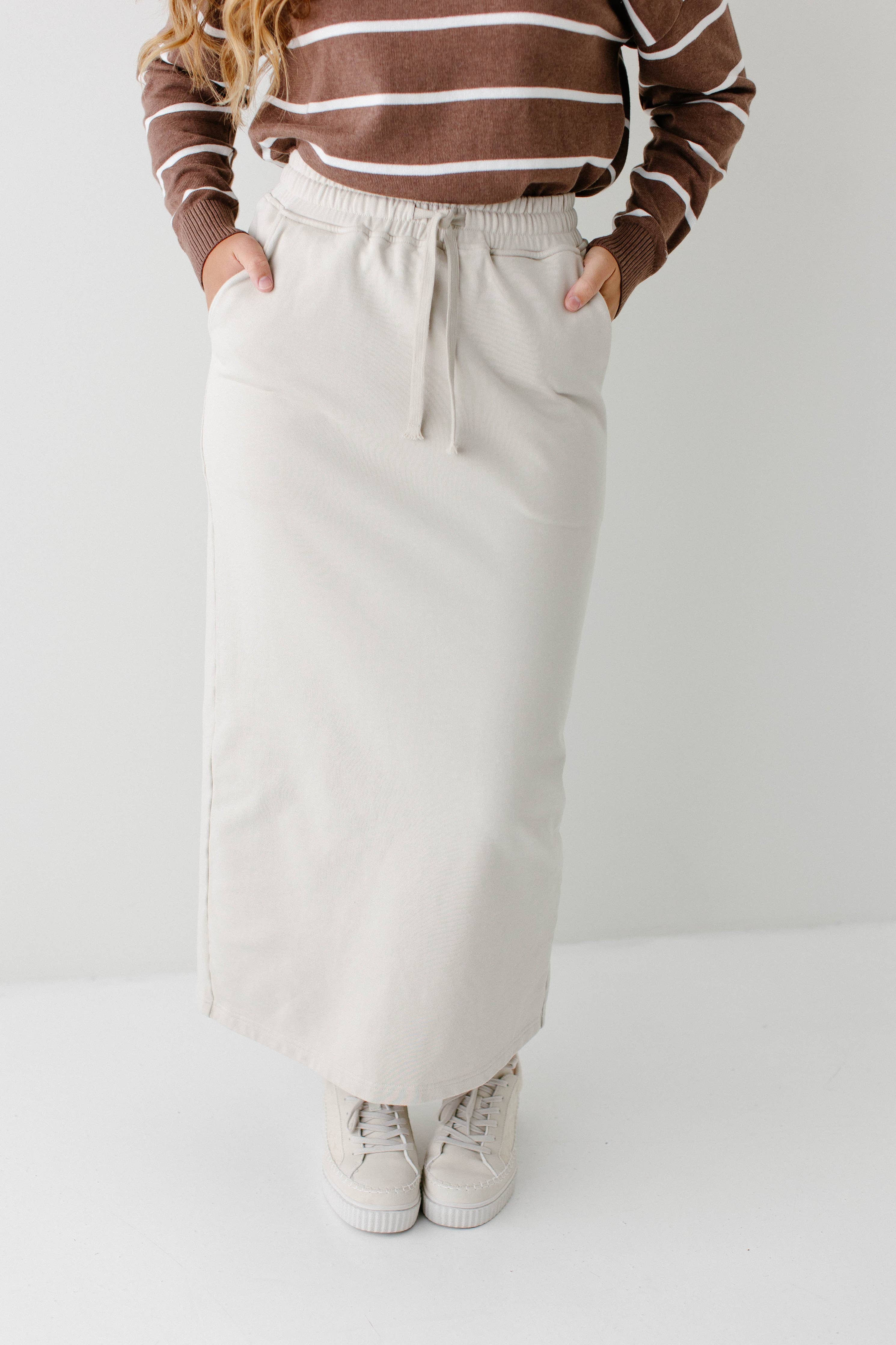 'Megan' Maxi Sweatshirt Skirt